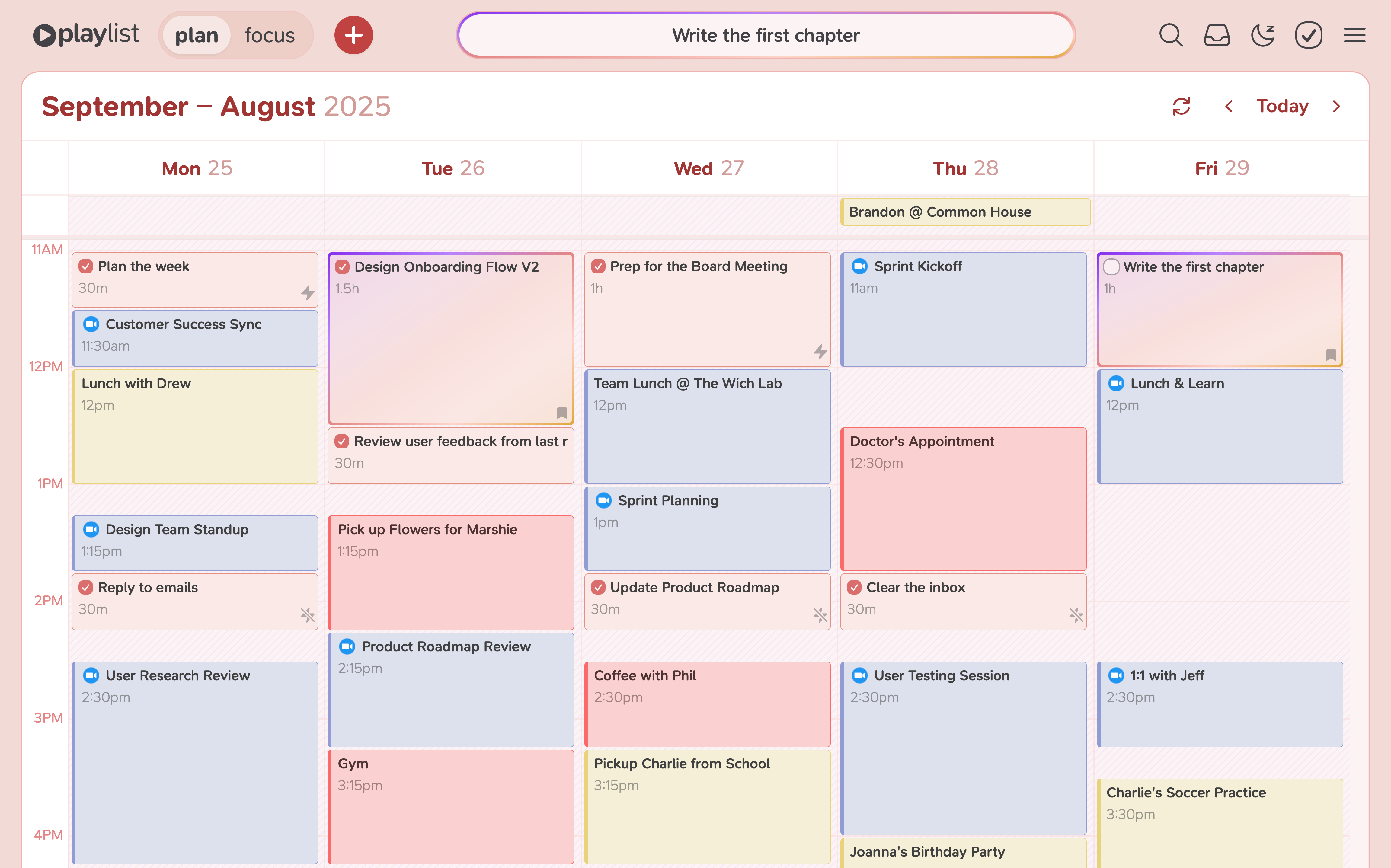 Schedule Realistically